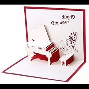 NEW Paper 3D happy birthday postcard